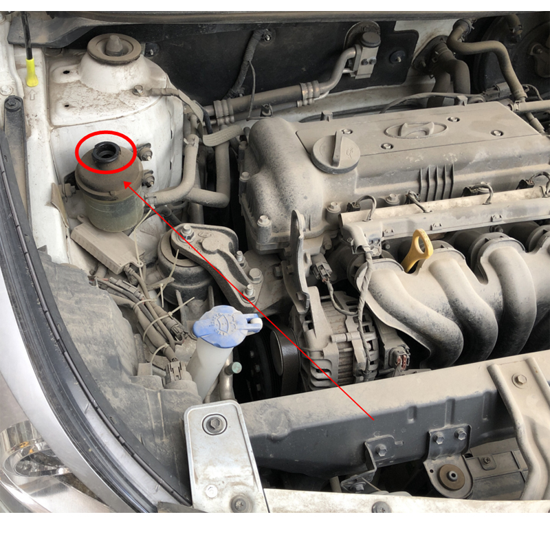 适用现代全新胜达名图助力油壶盖ix25瑞纳ix35索八转向助力油壶盖原车