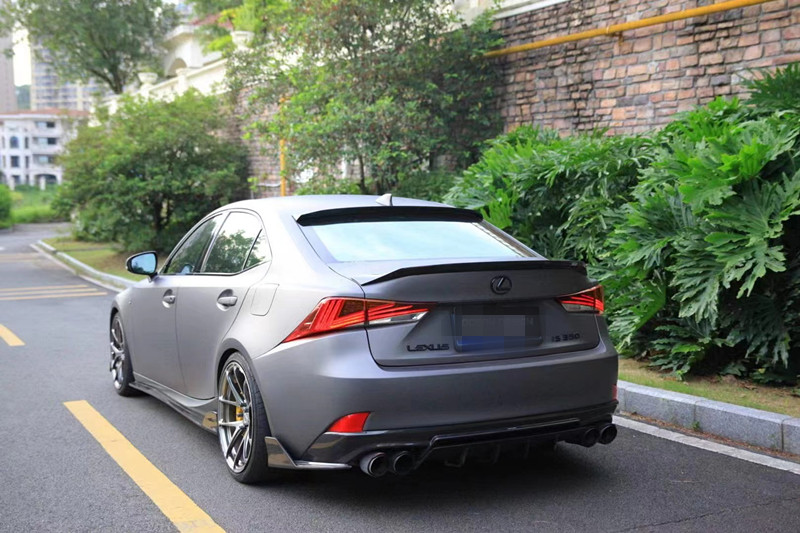 适用于17款雷克萨斯is250 300改装碳纤维小包围前唇侧裙后唇尾翼 尾翼