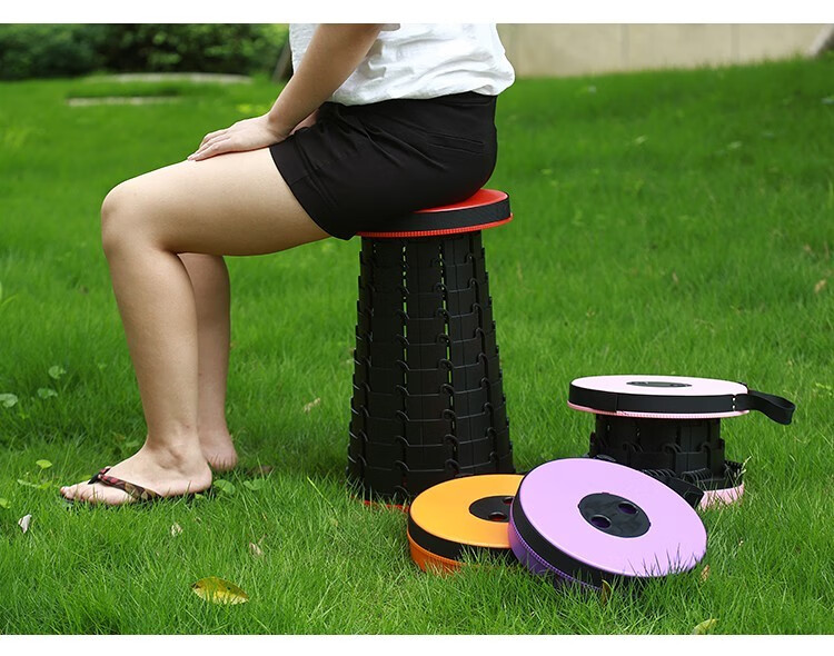 折叠凳子便携式户外伸缩凳地铁旅行排队神器便携座椅旅行火车钓鱼野外