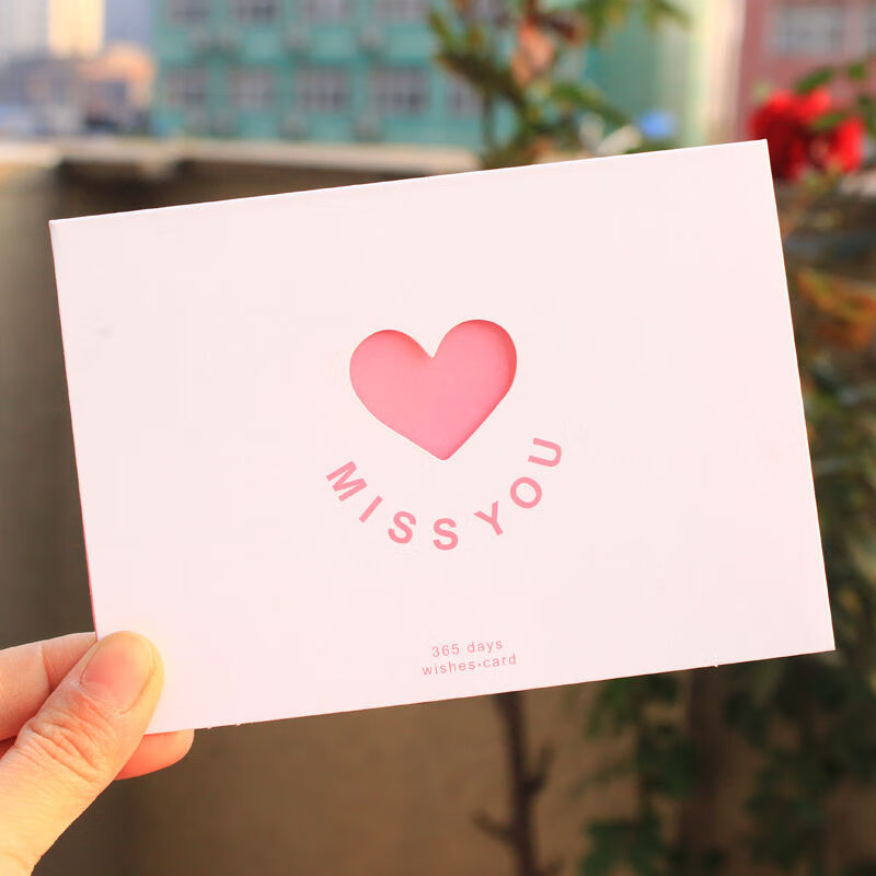 牛皮纸情人节镂空贺卡 5张带信封【图片 价格 品牌 报价】-京东