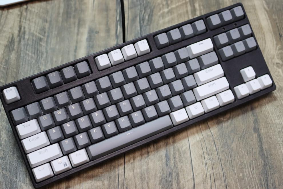 机械键盘87键f-87高特插拔轴白光青轴红轴茶轴全键无冲键帽热升华 f