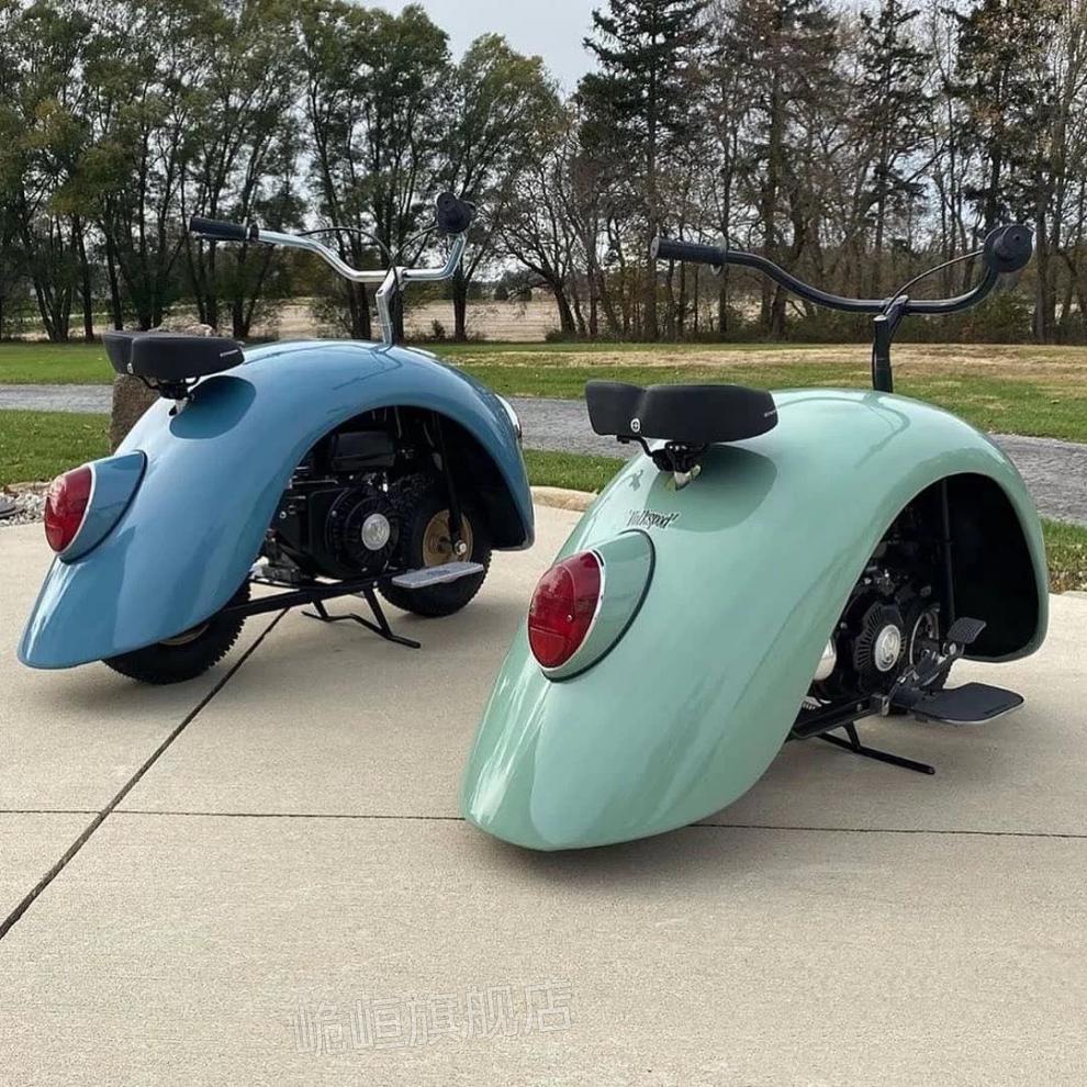 新款甲壳虫摩托车本田小板凳迷你猴子越野山地街车小怪兽大众甲壳虫