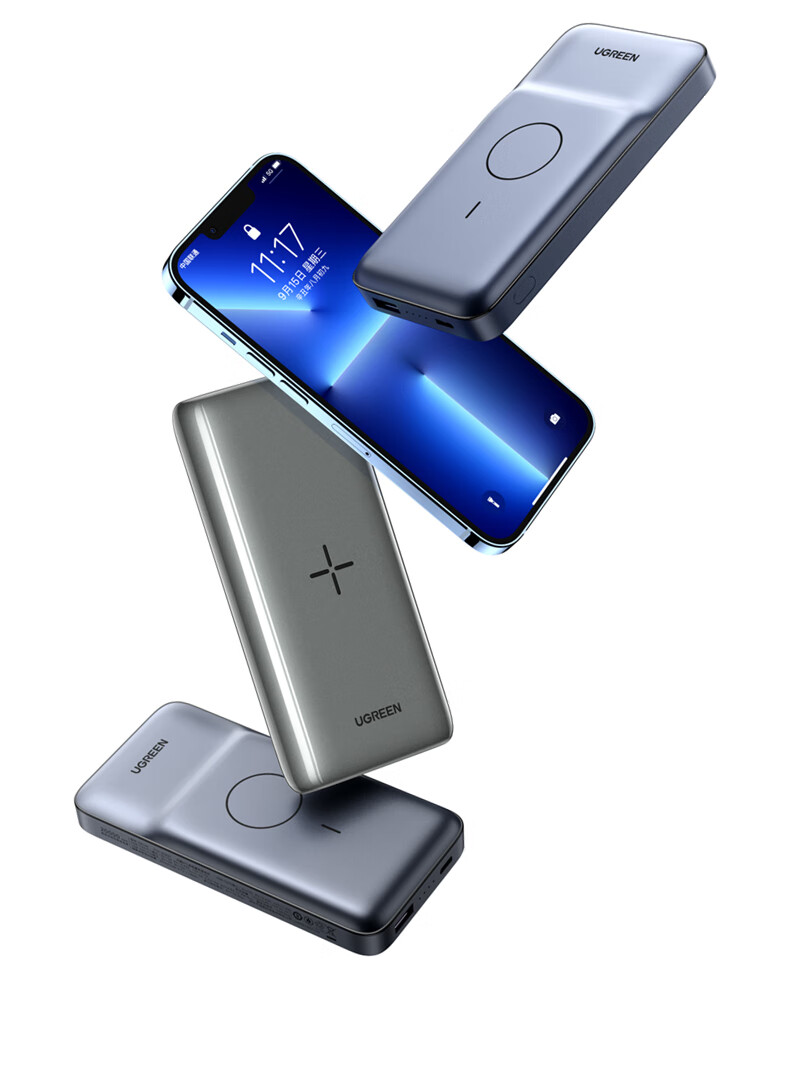 apple适用 苹果无线磁吸充电宝20000毫安pd20w快充13iphone12magsafe