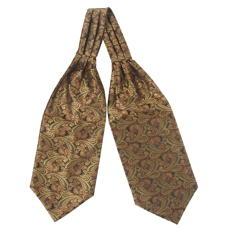 领口巾优雅绅士领巾英伦风长款双面衬衫领口巾商务正装宴会男士围巾