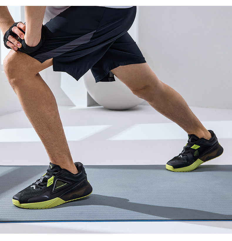 【王一博同款】安踏深蹲鞋丨综训鞋男举重国家队科技112227701a 黑-2