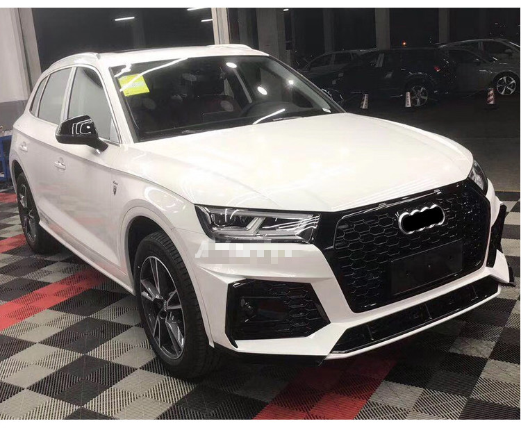 奥迪q5l前唇2021改装mtm星耀大包围运动外观前杠rs中网后唇 18-20款