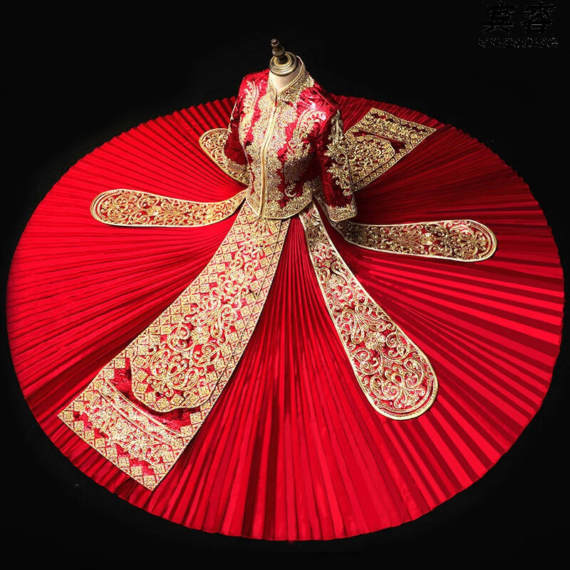 容 秀禾服2021新款新娘结婚女中式敬酒服古装嫁衣礼服禾秀服秀禾秀和