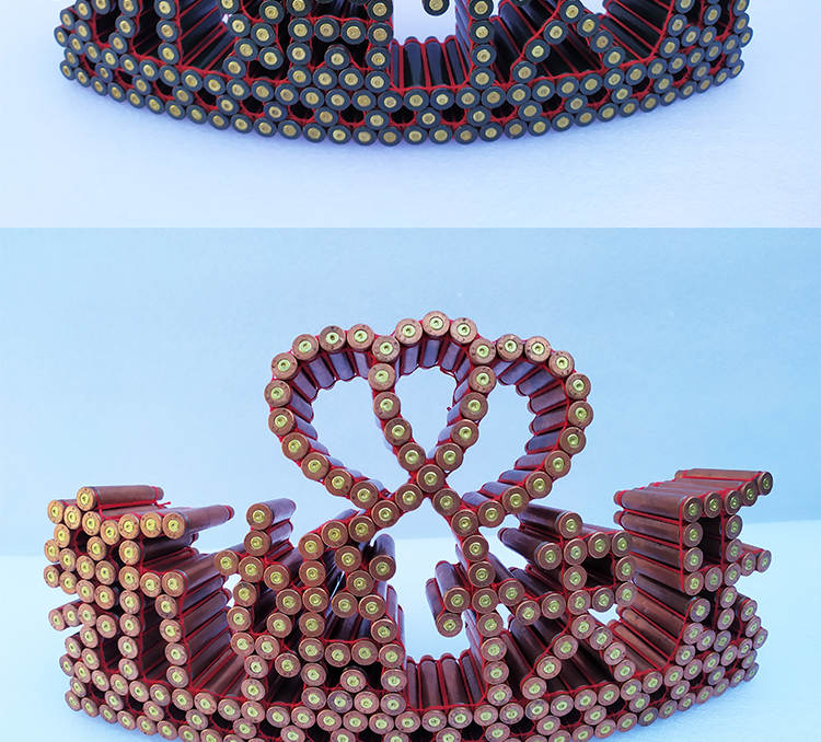 欧因 子弹壳工艺品95/03弹壳线编弹壳工艺品壳工艺品百年好合新婚快乐