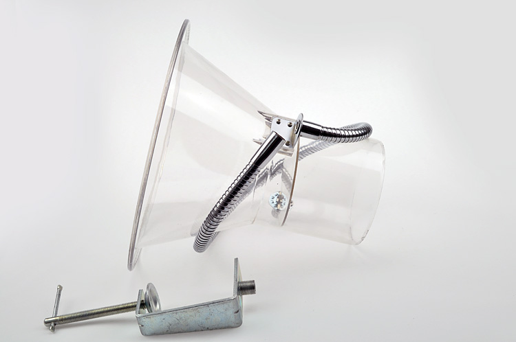 焊锡抽烟罩排烟罩吸烟罩喇叭口3寸4寸100mm接管直径75mm喇叭罩 加厚75