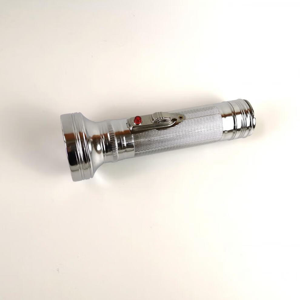 老式用电池的手电筒 fy350 铁 铁皮两节一号电池 黄光 怀旧 胎教z fy