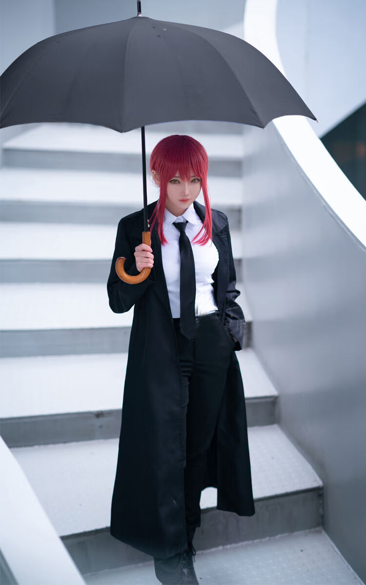 电锯人cos 玛奇玛cos服套装黑西装外套动漫cosplay服装 玛奇玛套装