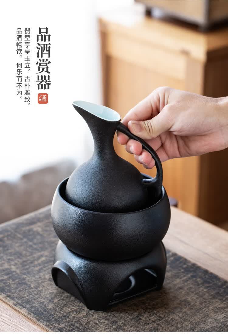 煮酒器可刻字温酒器中式烫酒壶家用热酒器黄酒白酒煮酒壶暖酒壶酒具