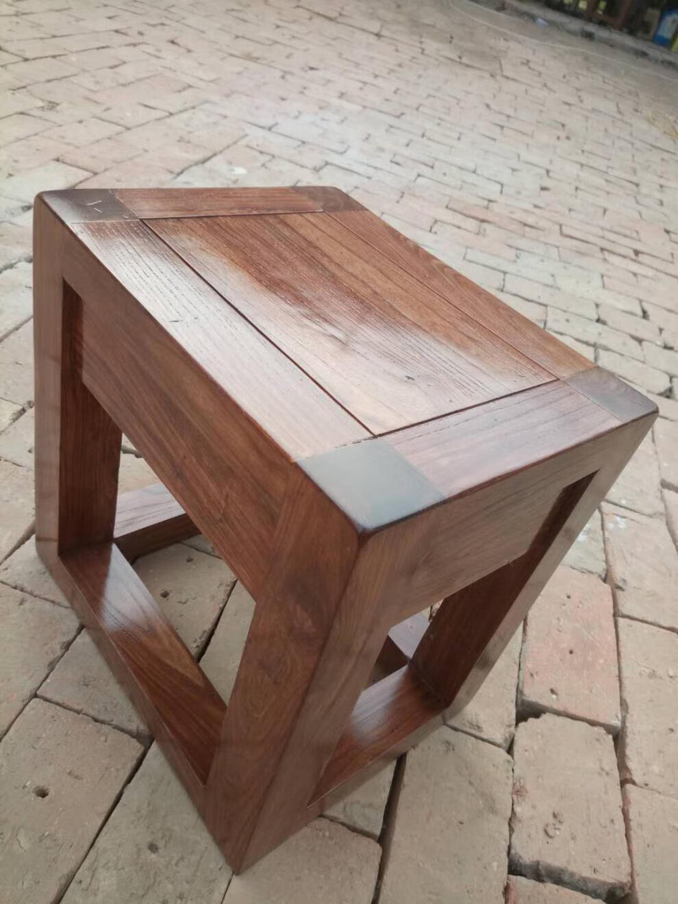 尼创 老榆木长条凳成人坐凳大板凳长方形家用实木凳换鞋凳矮凳高凳子