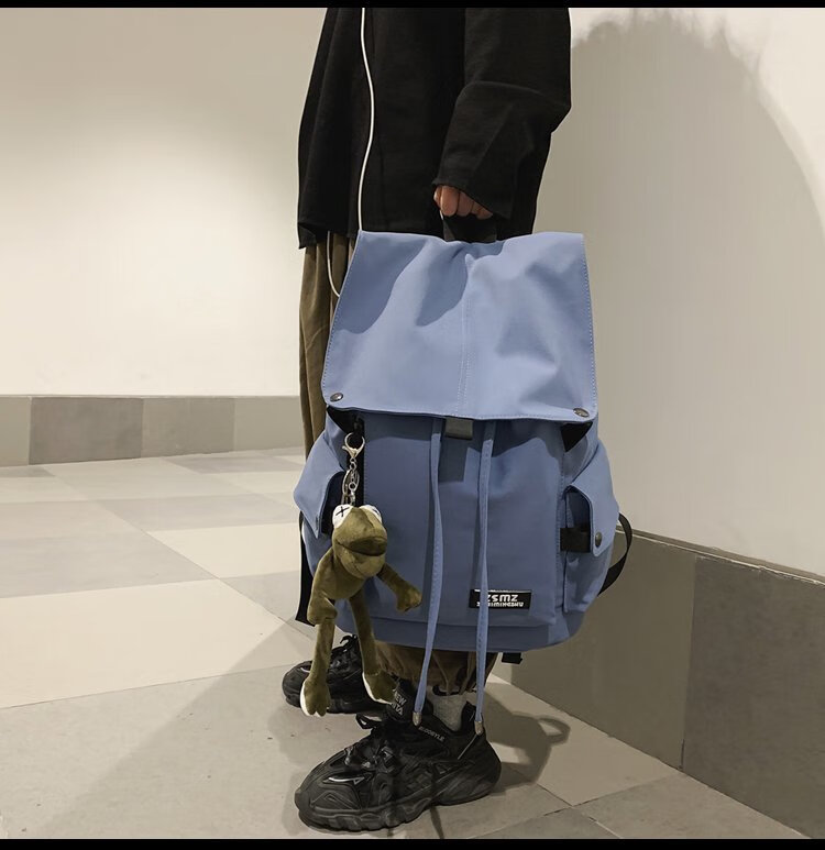 弋辰书包男ins潮酷大容量学生高中旅行电脑双肩潮牌休闲男士简约背包