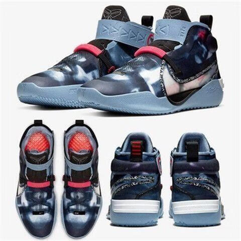 莆田纯原 科比12代全nxt fastfit kobe ad白彩虹高帮缓震篮球鞋 白色