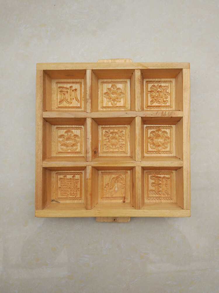 蒸崇明糕模具方糕模具木质蒸模印糕板状元糕松糕定胜糕桂花糕重阳糕板