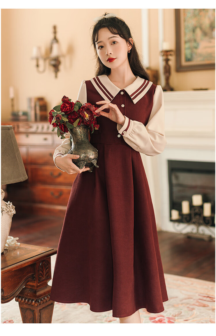 成人礼礼服女学生18学院风高中生艺考秋冬加厚编导艺考服装女黑色l