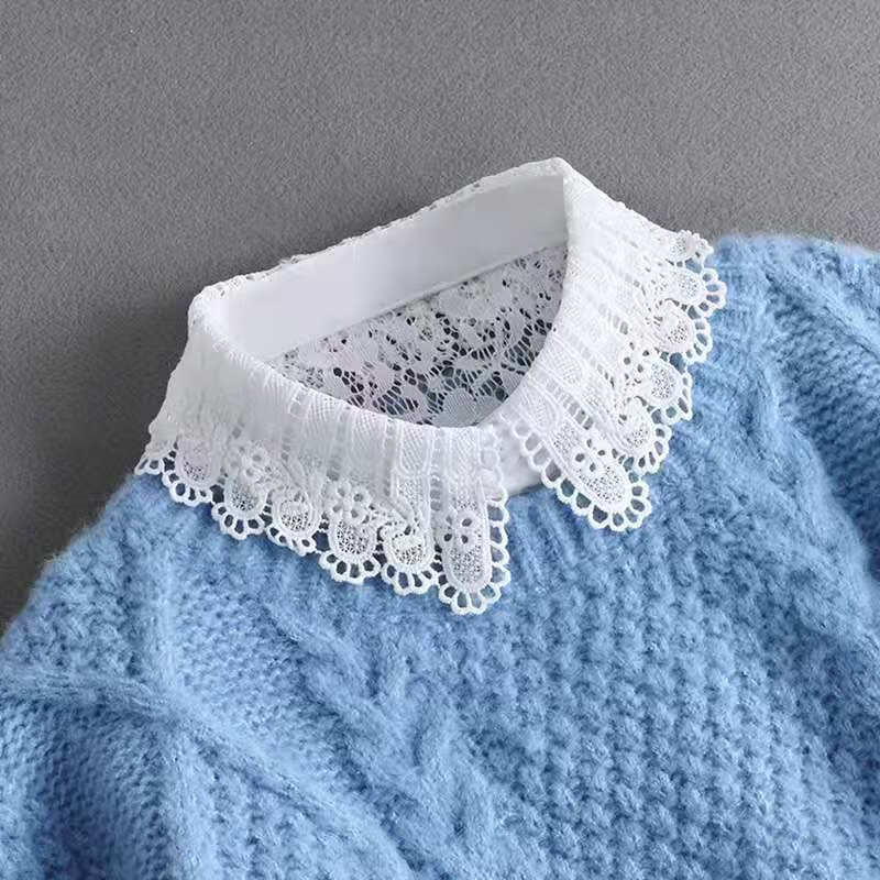 秋冬假领子女假领子百搭高领冬保暖配毛衣针织卫衣假领子装饰领秋冬内