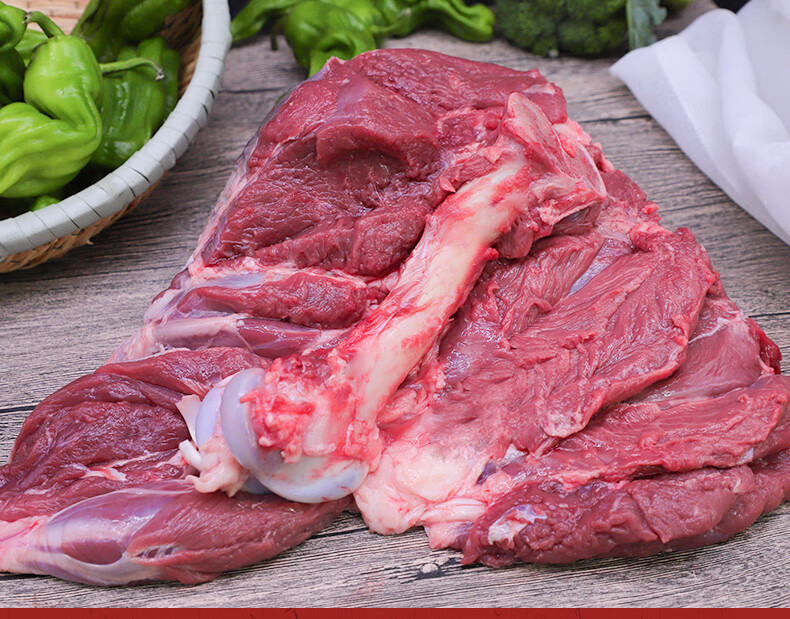 南棠农家散养新鲜现杀羊肉羊腿肉羔羊剔骨纯羊肉生鲜烧烤肉串3斤羊