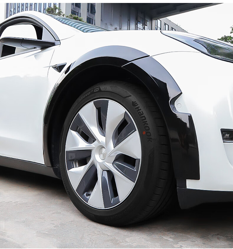 y专用轮眉加宽体碳纤维包围防撞贴改装饰y神器配件 model y【宽体轮眉