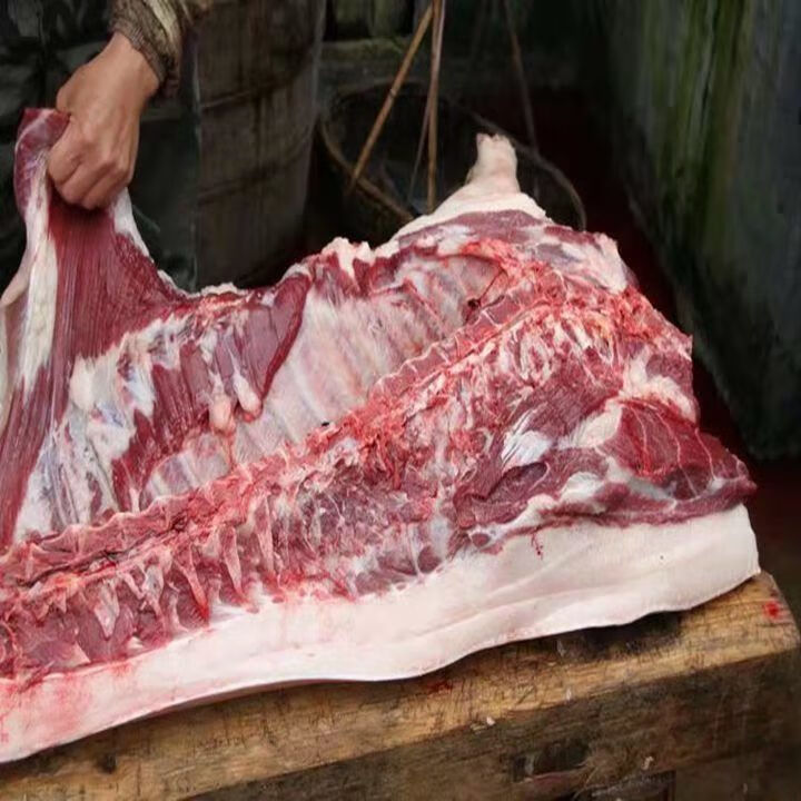 散养土猪肉新鲜五花肉生猪肉前腿肉后腿肉带皮整块五花肉五斤五花肉现