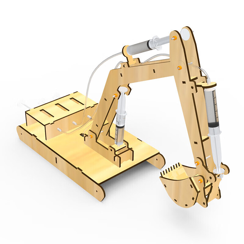 定製液壓機械手臂玩具兒童科技小製作發明液壓機械手金剛狼爪diy科學