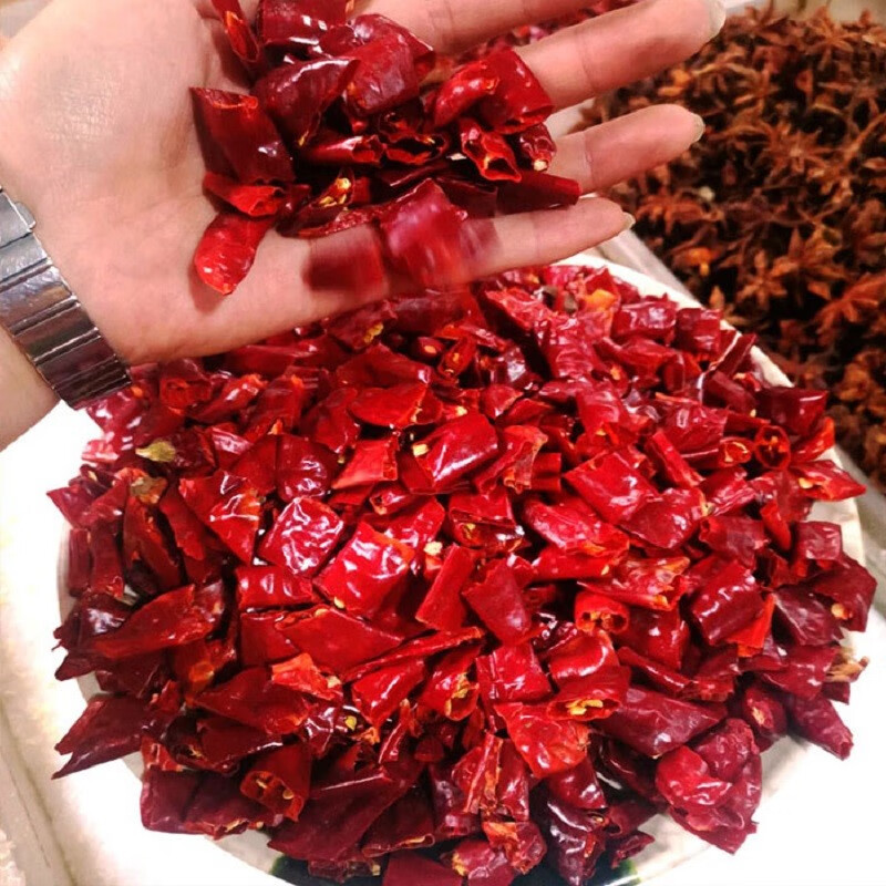 1000克香辣干川椒段干辣椒辣椒节川椒圈带籽剪段辣椒辣椒圈 辣椒辣椒