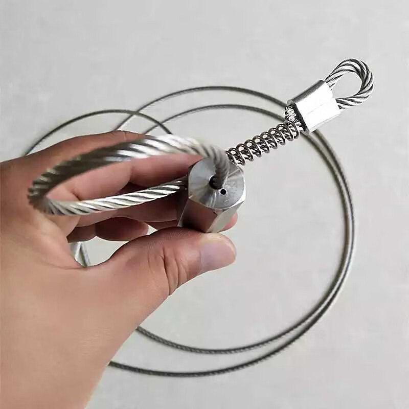 双节套单向锁头不锈钢钢丝套代横式字地套绳套紧固件钢丝绳单向锁头 3