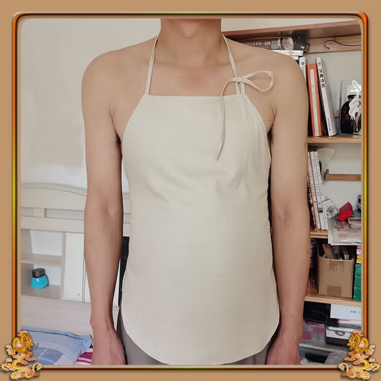 肚兜 成人女士薄款男士女士夏季护胃保暖大人睡觉护肚子红色肚兜式