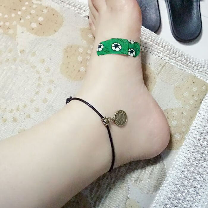 精选好礼黑绳脚链男女十二星座学生脚绳森系韩版时尚简约复古手工脚环