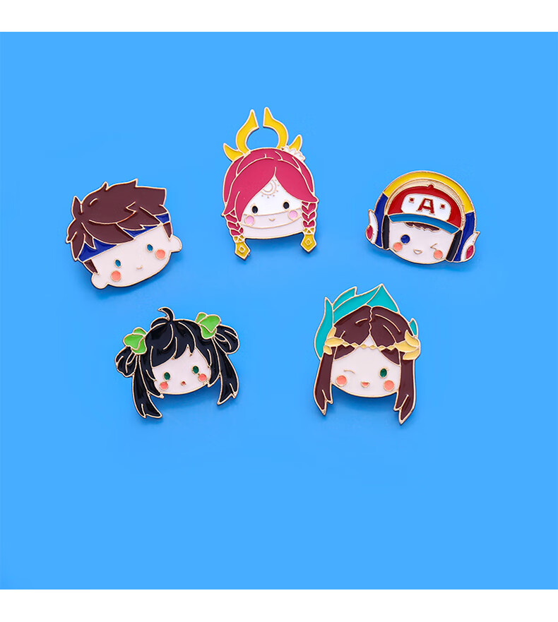 王者荣耀胸针周边同人徽章可爱原创q版别针衣服背包配饰卡通勋章抖音