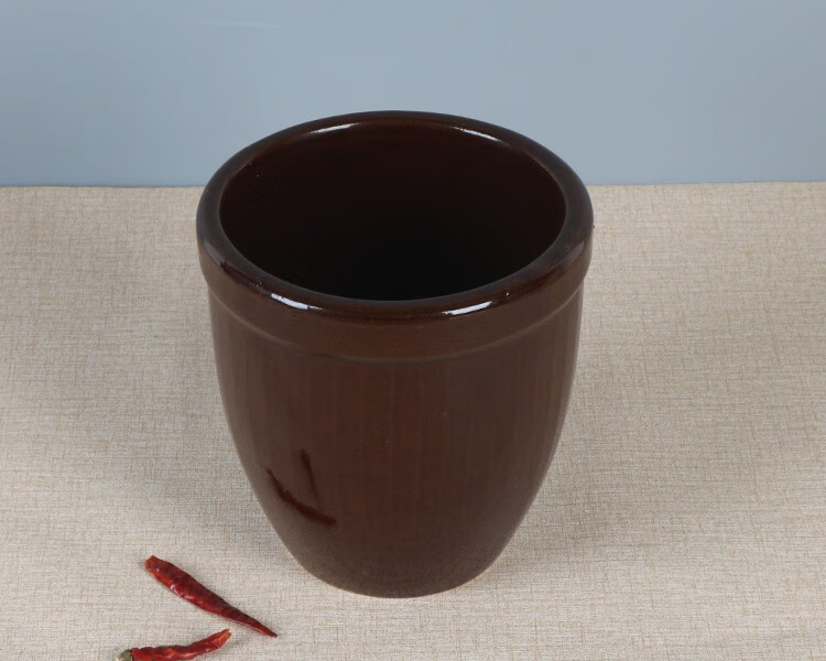 陶瓷小水缸粗粮小瓷缸带盖杂粮缸盛猪油坛子热油粗陶缸小酱缸菜坛子