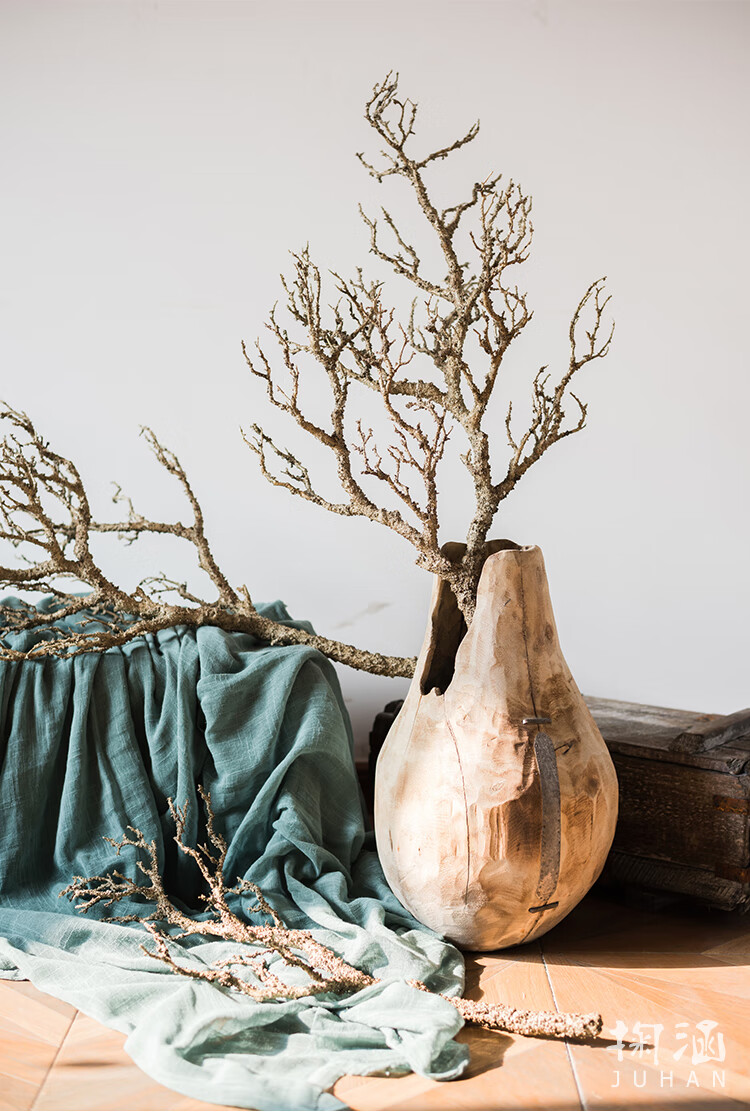 掬涵仿真枯树枝大型艺术装饰树枝树干插花摆件搭配花艺树皮小号高67cm