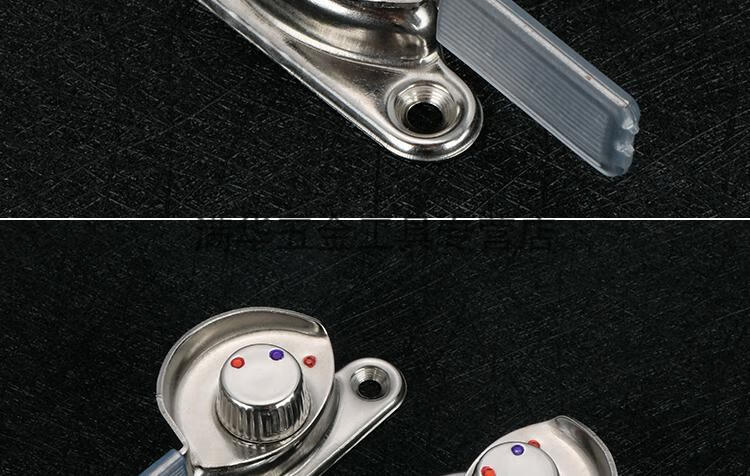 塑钢窗拉门锁扣推拉门门扣塑钢门窗月牙锁平开门窗户锁固定窗钩老式一