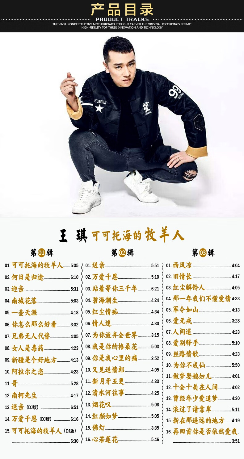 王琪cd专辑可可托海的牧羊人正版汽车载cd碟片无损音质x2p