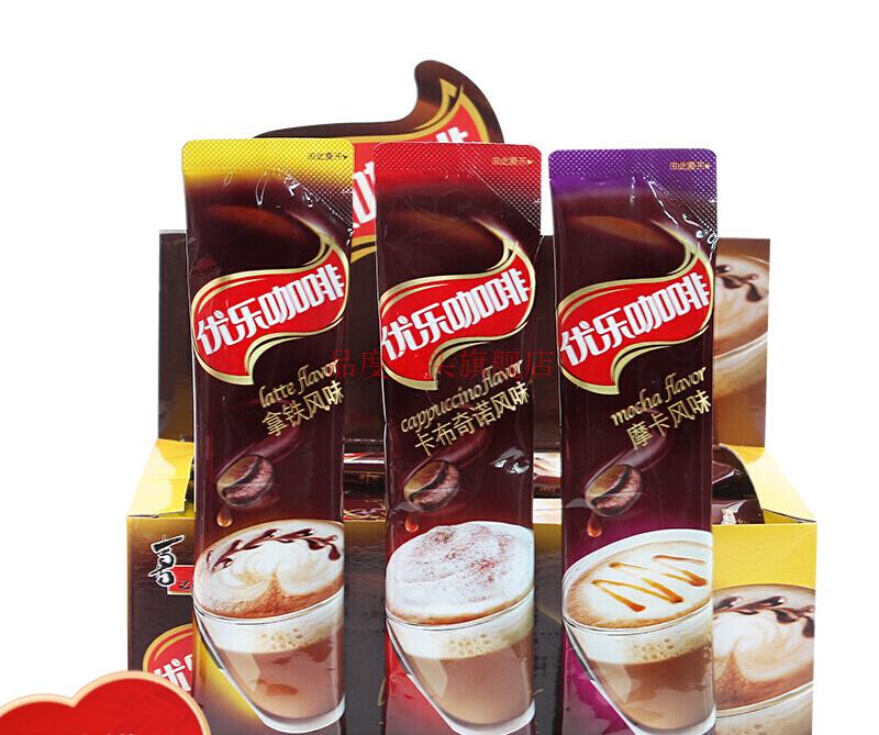 优乐美优乐咖啡粉条袋装卡布奇诺摩卡拿铁风味办公整盒装 拿铁【20条