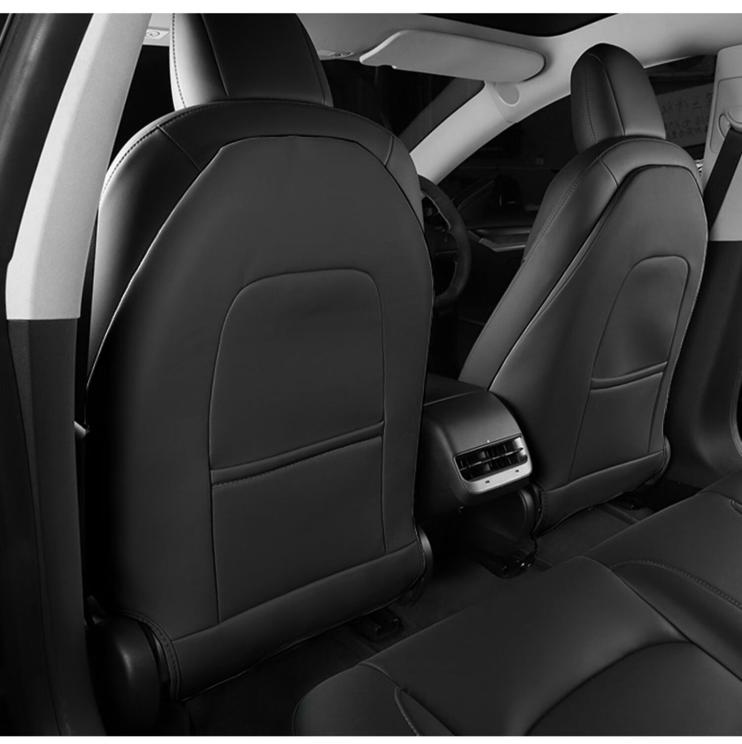适用于特斯拉modely/3后排座椅防踢垫防脏护车内饰改装丫配件神器