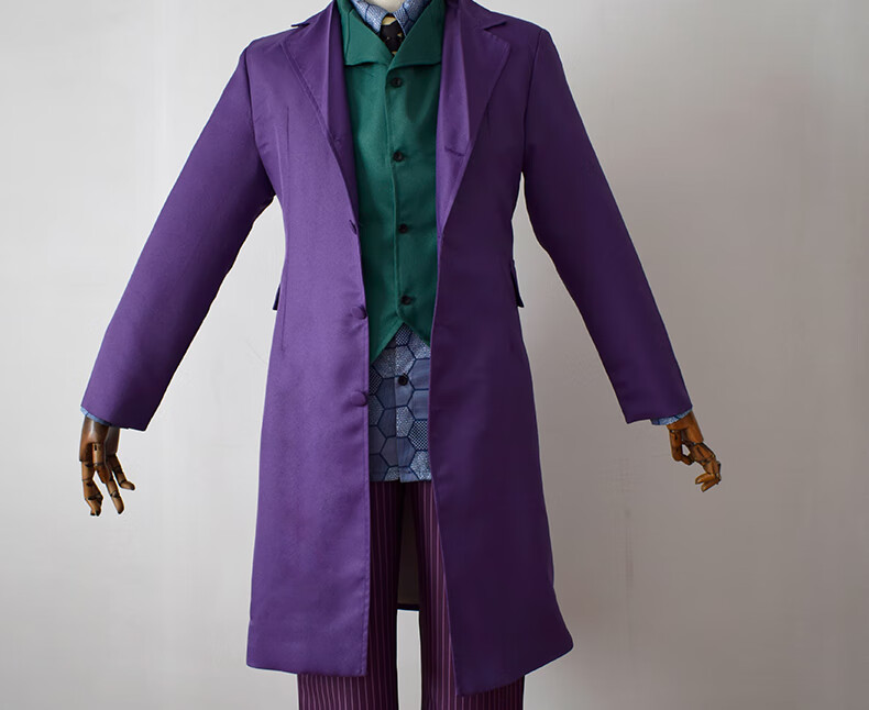 【保价30天]紫色小丑希斯莱杰cos男衣男装西服服装joker衣服西装万圣