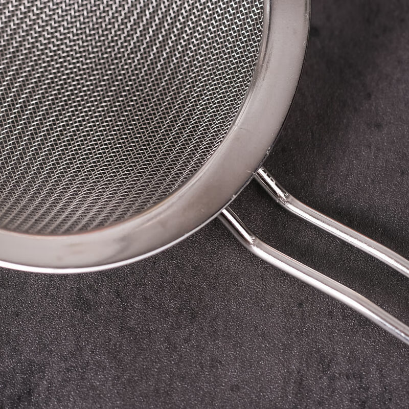 60目细密漏网油渣过滤网304豆浆过滤勺鱼刺隔勺厨房漏油勺面粉筛捞