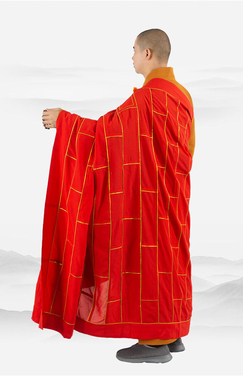 袈裟千佛衣僧服出家人的衣服僧服海青和尚袈裟金边祖衣僧衣忏衣七衣