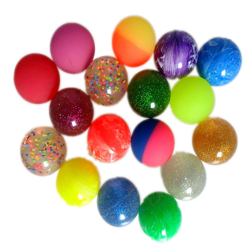 一号龙珠弹力球80后童年怀旧玩具实心弹力球大号橡皮弹跳球扭蛋橡胶