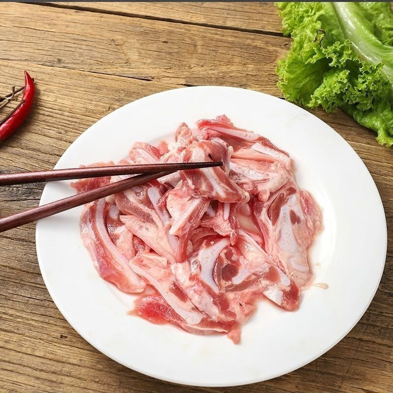 新鲜猪脆骨肉猪软骨现杀猪骨头涮肉烧烤火锅食材脆骨丝月牙喉骨精品猪