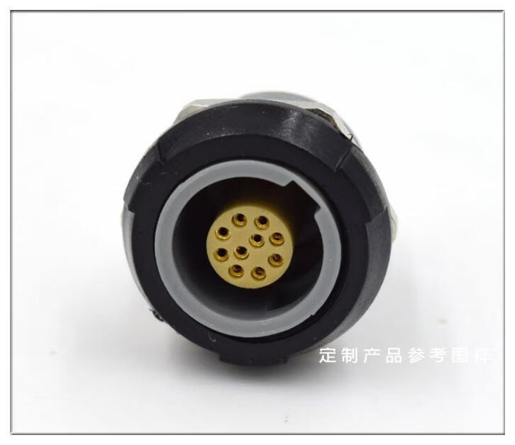 兼容lemo雷莫连接器推拉自锁航空插1p塑料pagpkg插头插座接插件8芯