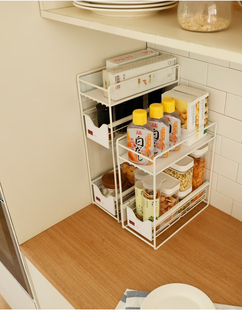 奢吧 冰箱置物架侧收纳壁挂式夹缝侧边架子多层厨房用品家用大全调料