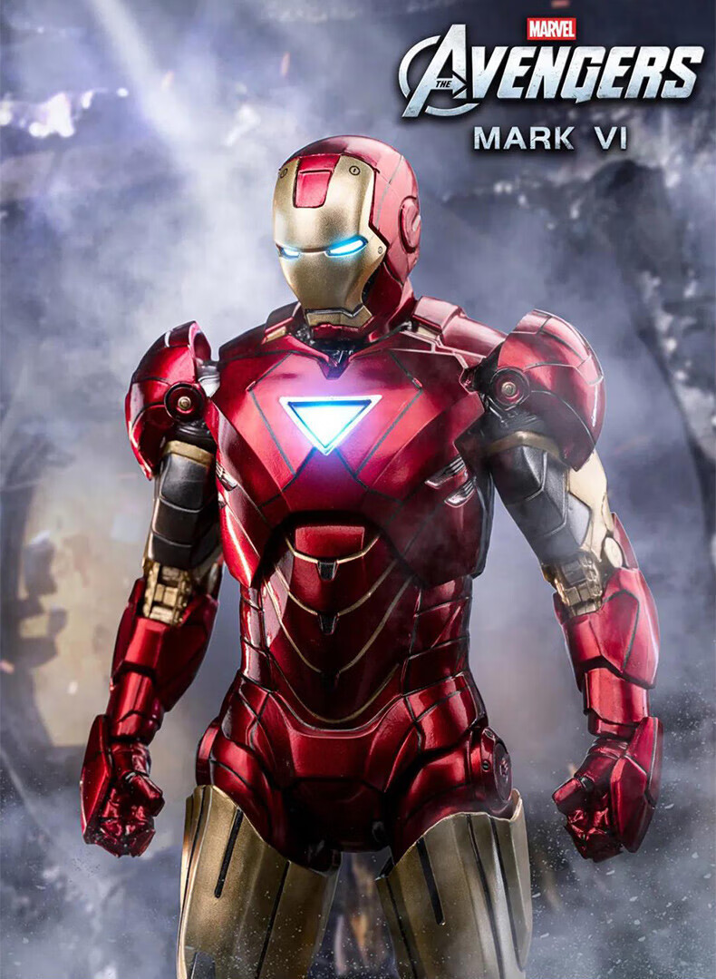 中动钢铁侠mk6手办模型机器人复仇者联盟3mk5机甲玩具4儿童玩具男孩