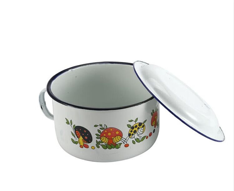 塘瓷便当盒老式搪瓷杯饭盒学生午餐盒子怀旧搪瓷泡面杯快餐盒饭缸珐琅