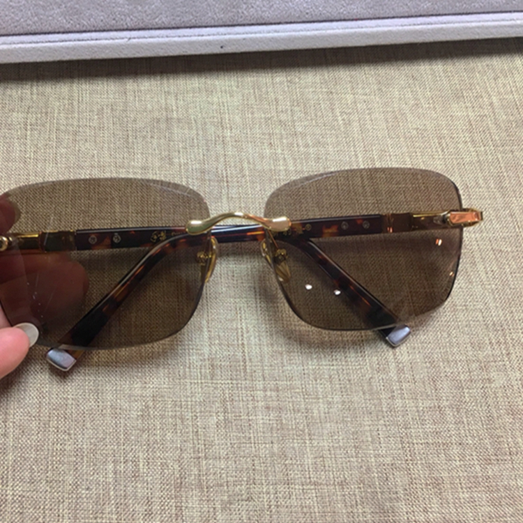 水晶石眼镜东海天然老石头太阳镜清凉护目开车钓鱼墨镜 高端冰糖色60*