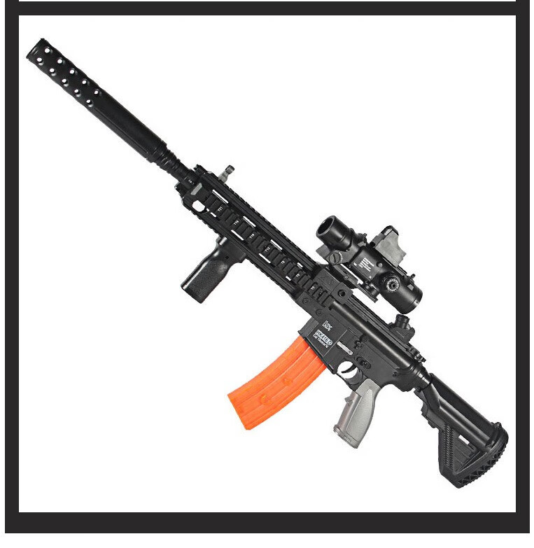 新款玩具枪m416电动连发突击软弹枪儿童玩具枪下供弹夹抛壳仿h416真
