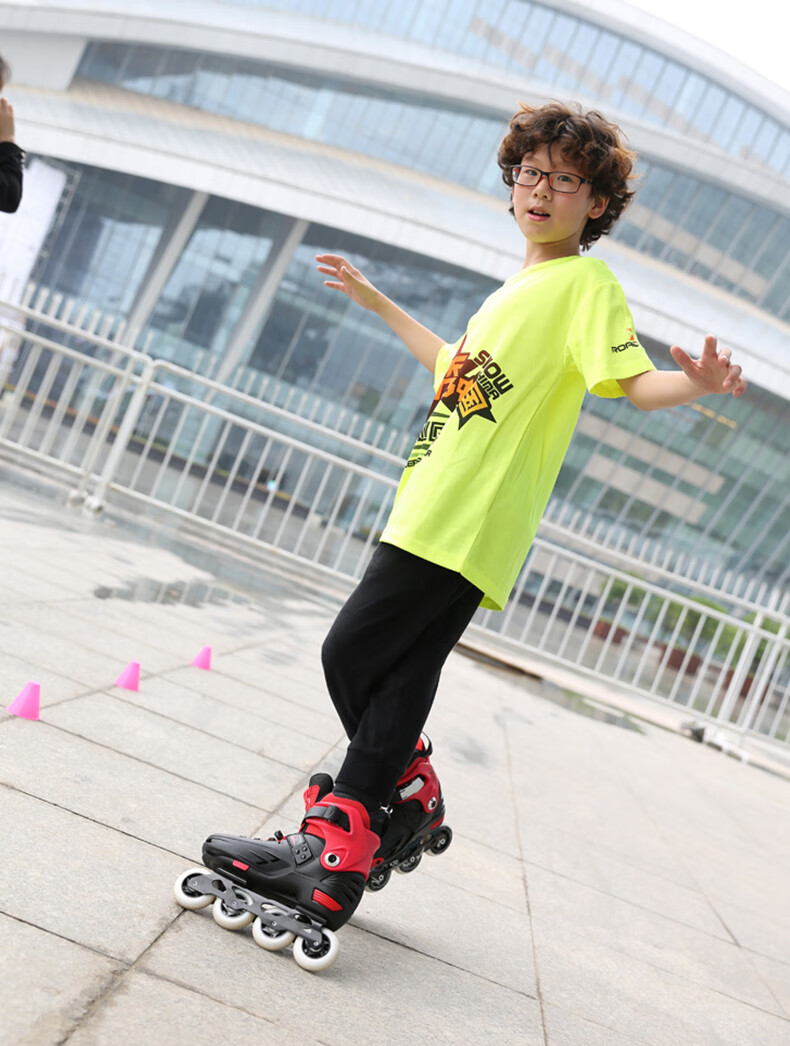 溜冰鞋儿童全套装 3-5-6-8-10岁直排轮滑鞋儿童旱冰鞋男女 【升级】