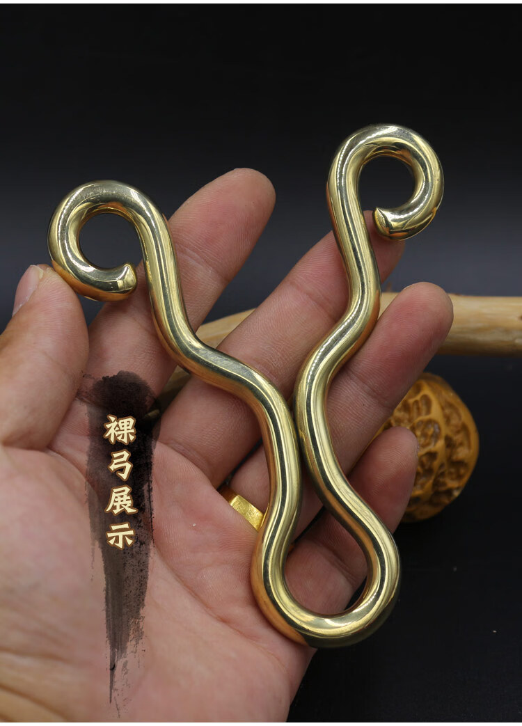 专业强力竞技弹弓成人手工冷弯弹弓h62黄铜8毫米掌中宝传统 直板弹弓